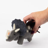 Felted Wool Dinosaur | Triceratops