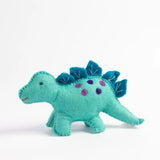 Felted Wool Baby Dinosaur | Blue