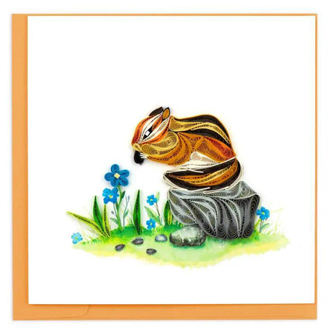 Chipmunk Quilling Card