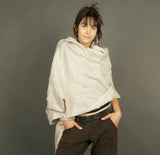Brushed Woven Shawl | Ash