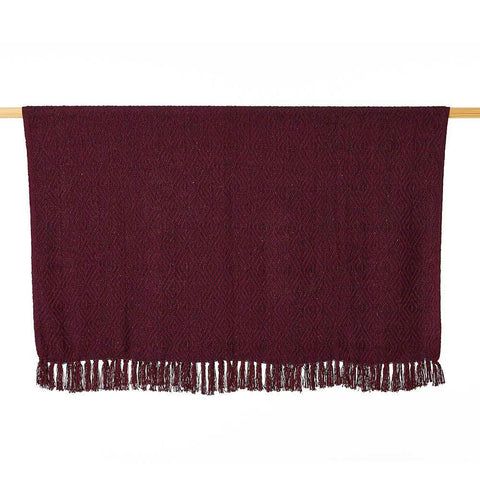 Rethread Throw | Plum Diamond