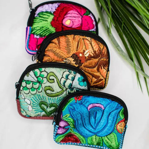 Mini Padded Upcycled Coin Bag