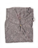 Brushed Woven Poncho | Smoke