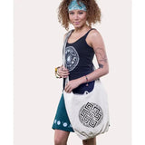 Canvas Boho Bag | Natural | Celtic Knot