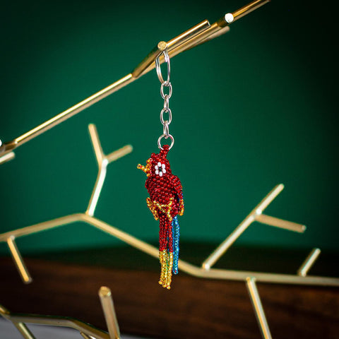 Beaded Keychain | Parrot