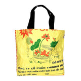 Recycled Feed Bag Tote | Yellow