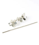 Sayuri Flower Hair Pin w/Stick | Silver