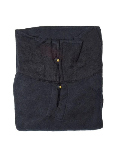 Brushed Woven Poncho | Black