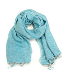 Brushed Woven Shawl | Sky