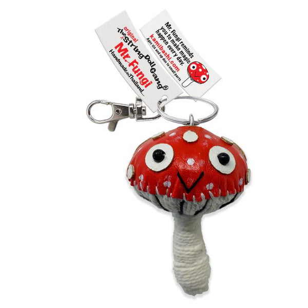 STRING TINGキノコ型キーホルダー String Doll | Mr. Fungi – River Fair Trade