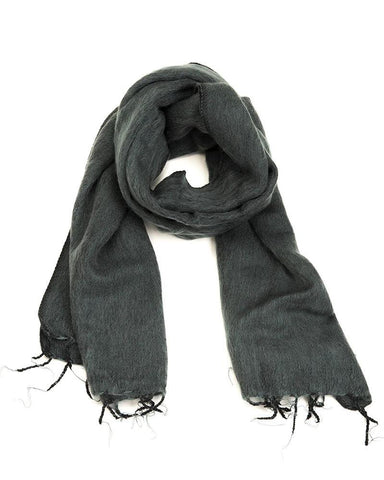 Brushed Woven Shawl | Silver