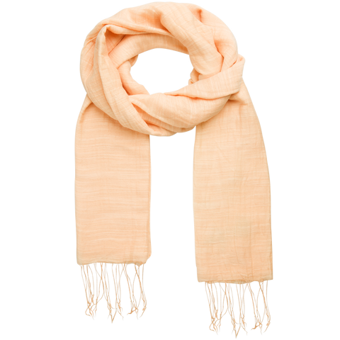 Gio Shawl | Silk/Cotton | Summer Peach