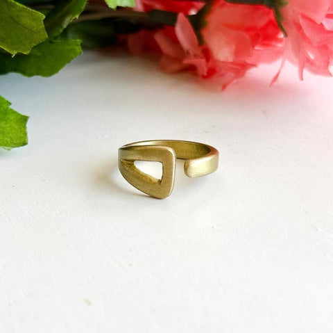 Open Triangle Ring | Gold