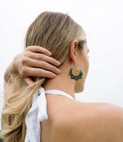 Nisha Lotus Hoop Earrings