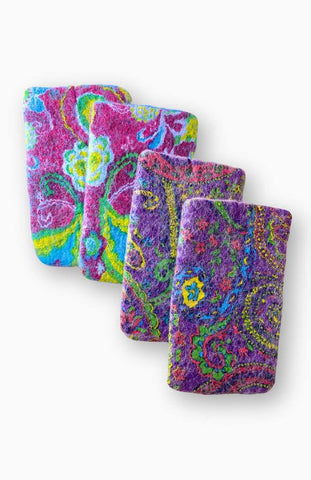 Felted Wool/Sari Eyeglass Case