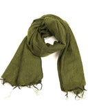 Brushed Woven Shawl | Moss