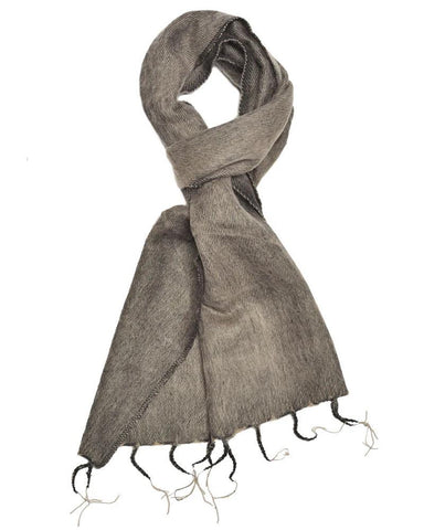 Brushed Woven Scarf | Smoke