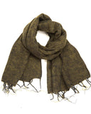 Brushed Woven Shawl | Olive