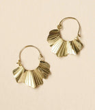Sayuri Ginkgo Leaf Hoop Earrings
