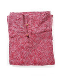 Brushed Woven Poncho | Pomegranate