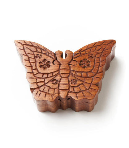 Wooden Puzzle Box | Butterfly