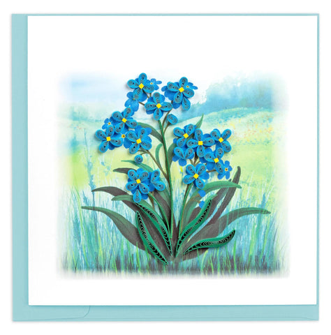 Forget-Me-Not Quilling Card