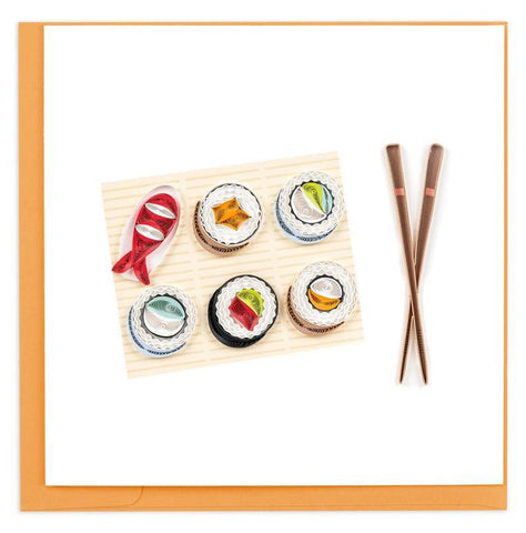 Sushi Quilling Card