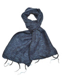 Brushed Woven Scarf | Denim