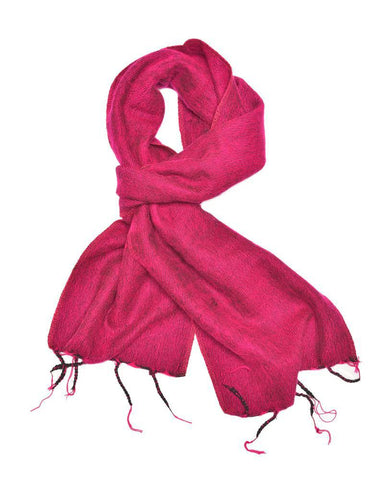 Brushed Woven Scarf | Hot Pink