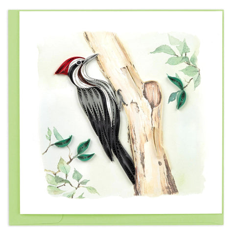 Pileated Woodpecker Quilling Card