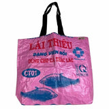 Recycled Feed Bag Tote | Pink