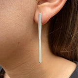 Paddle Post Earrings | Silver