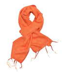 Brushed Woven Scarf | Tangerine