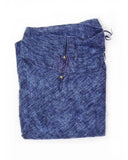 Brushed Woven Poncho | Denim