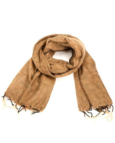 Brushed Woven Shawl | Saffron