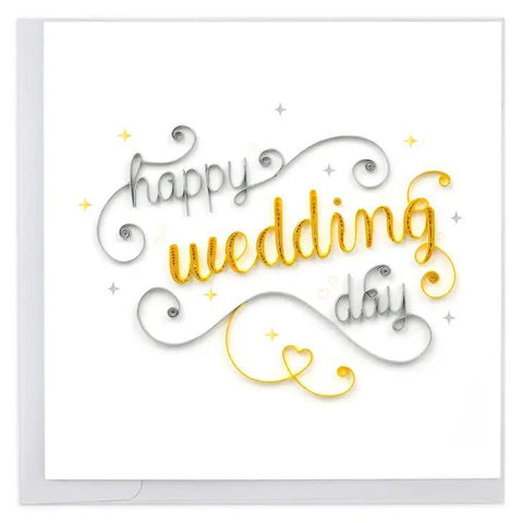 Happy Wedding Day Quilling Card