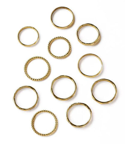 Dhera Stacking Ring | Textured Band | Assorted
