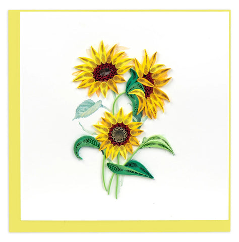 Wild Sunflowers Quilling Card
