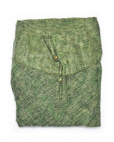 Brushed Woven Poncho | Chartreuse