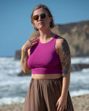 High Neck Crop Top | 11 colors