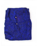 Brushed Woven Poncho | Navy