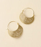 Haveli Etched Hoop Earrings