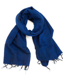 Brushed Woven Shawl | Royal Blue