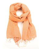 Brushed Woven Shawl | Peach