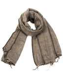 Brushed Woven Shawl | Smoke