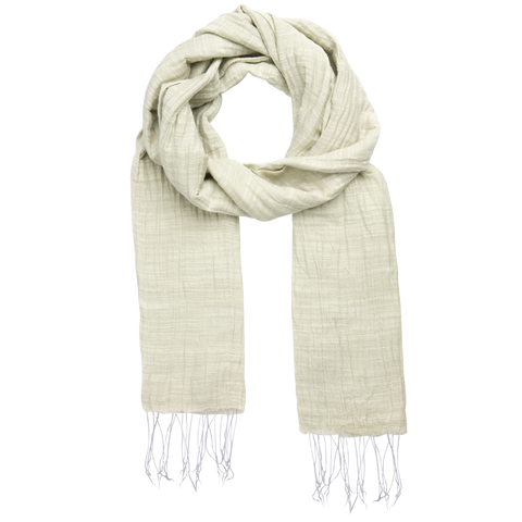 Gio Shawl | Silk/Cotton | Bright White
