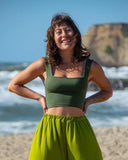 Square Neck Crop Top | 11 colors