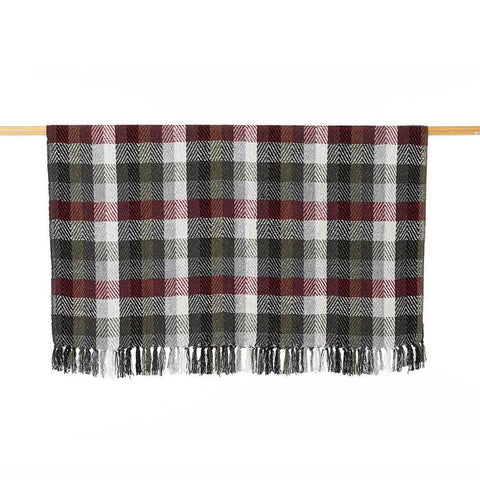 Rethread Throw | Forest Plaid