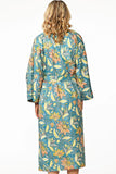 Long Kimono Robe | Turquoise