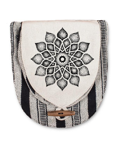 Canvas Hip Bag | Natural | Solar Mandala